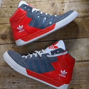 Adidas hard court hi red